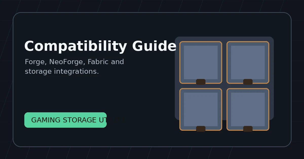 Storage Drawers Mod Compatibility Guide